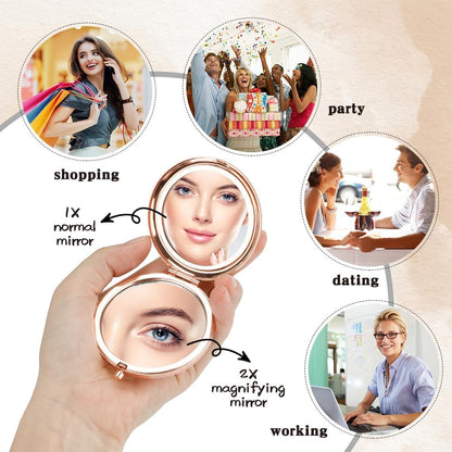 Nurse Gifts for Women – Rose Gold Compact Mirror for Appreciation