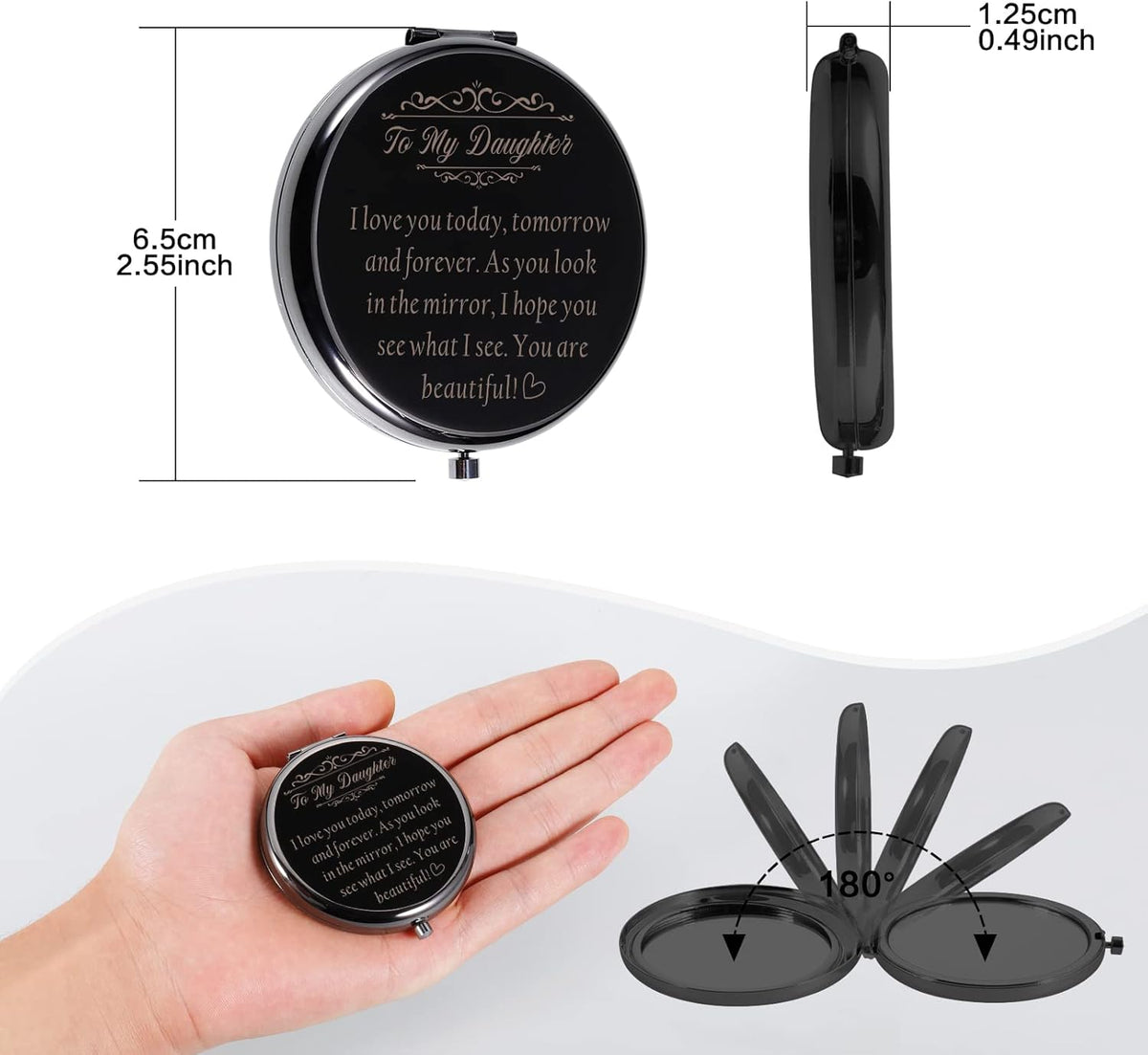 Off to College Gifts – Compact Mirror for Teen Girls & Daughters