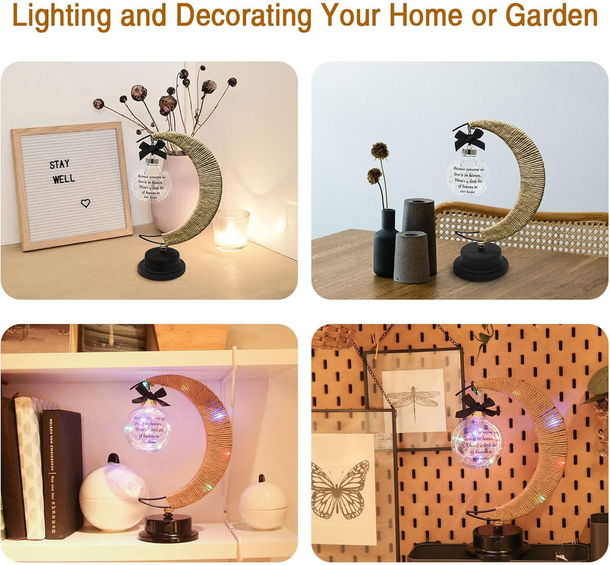 Memorial Moon Ornament – Sympathy & Remembrance Gift for Loved One