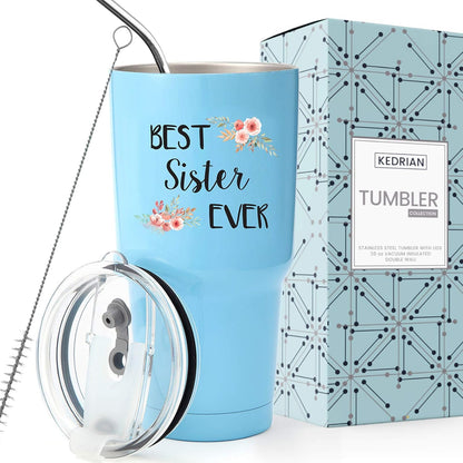KEDRIAN Sister Tumbler 30oz – Meaningful Gifts for Sister from Sister
