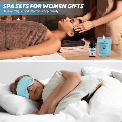 Relaxation Spa Gift Basket for Women – Self Care Birthday Gift Box