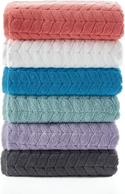 Bagno Milano 6-Pc Turkish Cotton Towel Set – Ultra-Soft & Quick Dry
