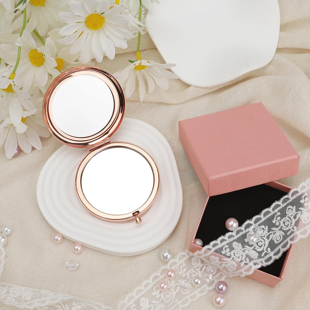 Nurse Gifts for Women – Rose Gold Compact Mirror for Appreciation