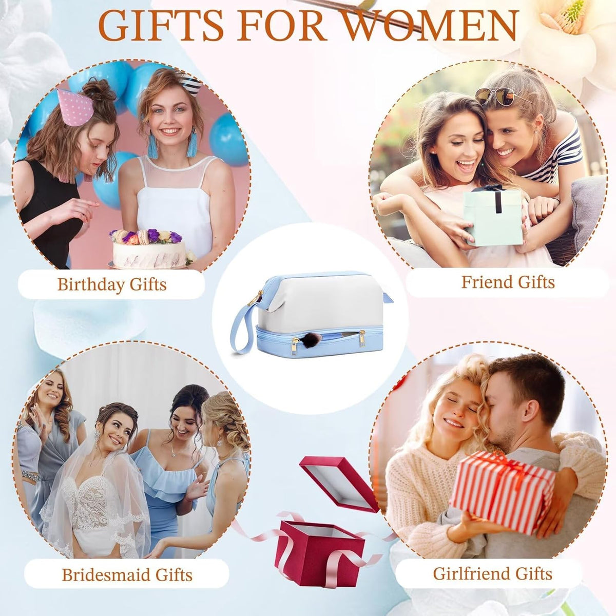 YOOLIFE Travel Makeup Bag – Gifts for Women, Teens & Best Friends