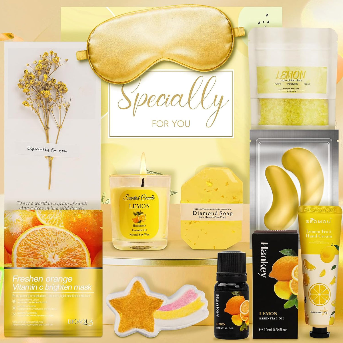 Relaxation Spa Gift Basket for Women – Self Care Birthday Gift Box