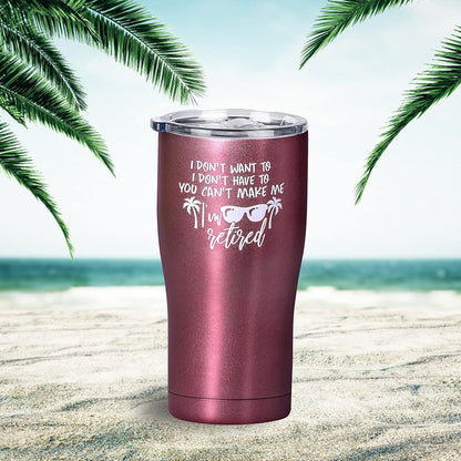 Funny Retirement Gifts for Women – Rose Gold 20oz Tumbler Cup