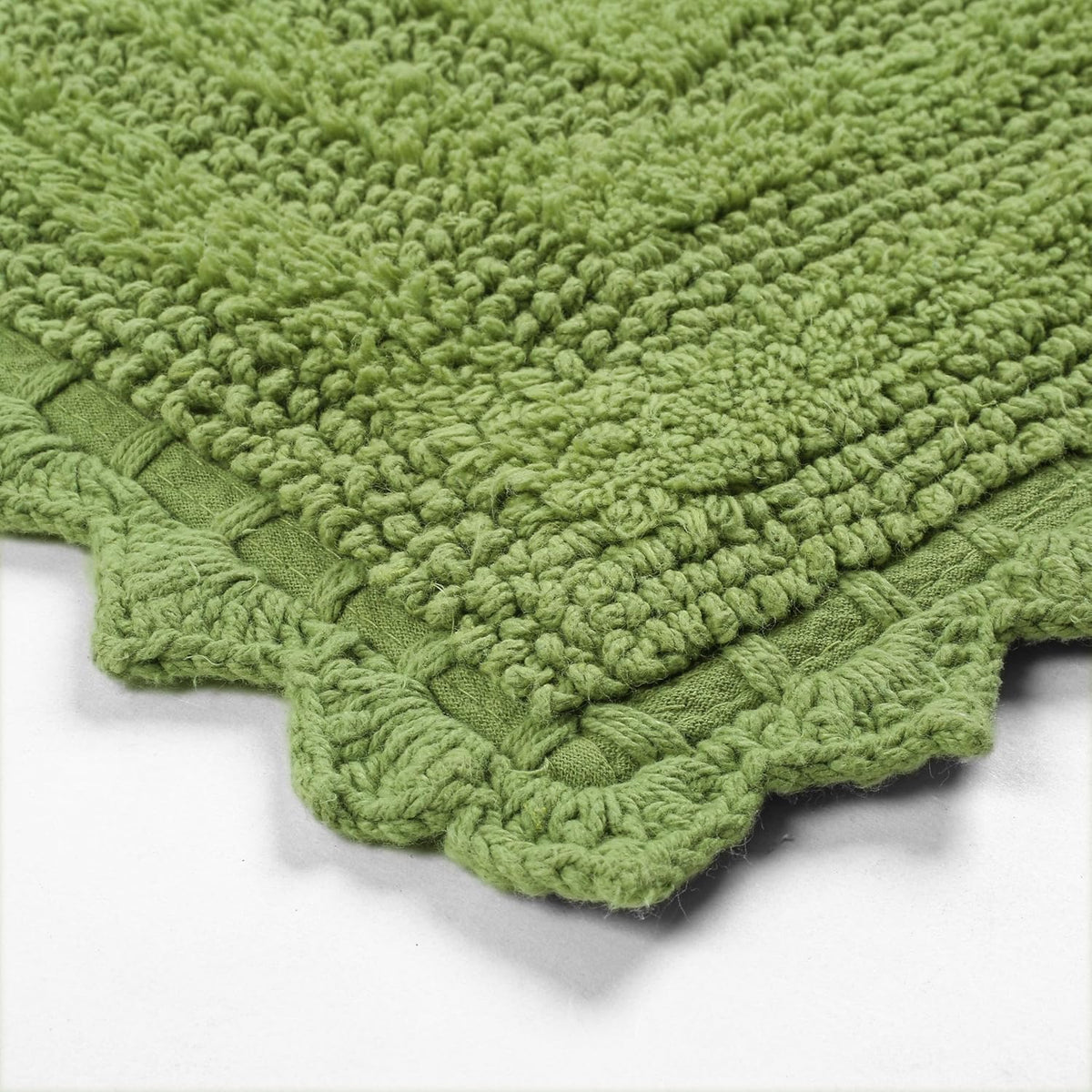TreeWool 2-Piece Cotton Bath Mat Set – Soft Reversible Rugs