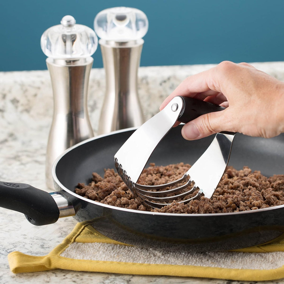Spring Chef Dough Blender – Stainless Steel Pastry Cutter with Soft Grip