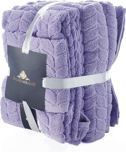 Bagno Milano 6-Pc Turkish Cotton Towel Set – Ultra-Soft & Quick Dry