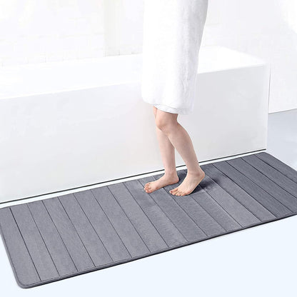 Memory Foam Bath Mat 24x70 – Non Slip Extra Large Runner