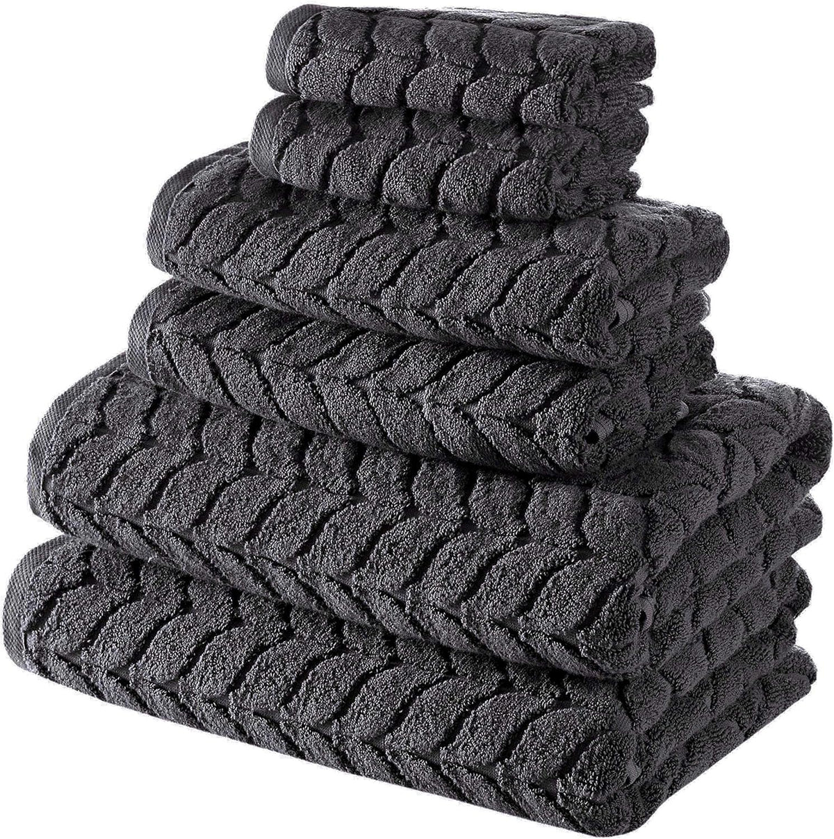 Bagno Milano 6-Pc Turkish Cotton Towel Set – Ultra-Soft & Quick Dry