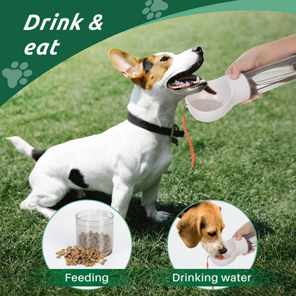 PUPIHUM Dog Travel Water Bottle and Food