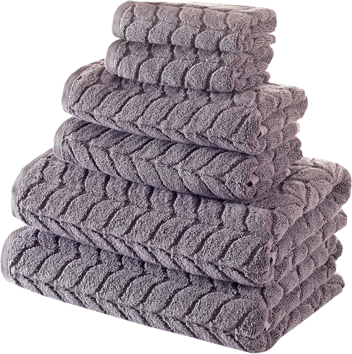 Bagno Milano 6-Pc Turkish Cotton Towel Set – Ultra-Soft & Quick Dry