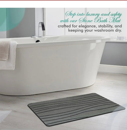 Stone Bath Mat | Natural, Non-Slip Bathroom Mat | Eco-Friendly Design