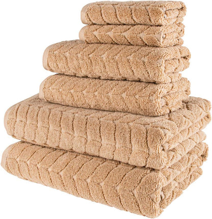Bagno Milano 6-Pc Turkish Cotton Towel Set – Ultra-Soft & Quick Dry