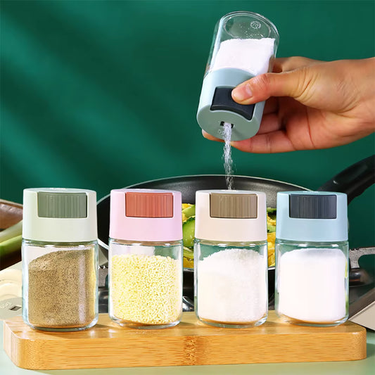 D5 Adjustable Salt & Spice Dispenser – Seasoning Bottle with Shaker Lid