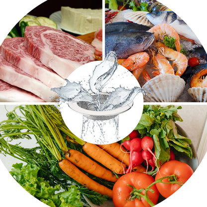 Kitchen Sink Strainer, Stainless Steel Sink Drain Strainer, Dishwasher Safe, Pack of 3