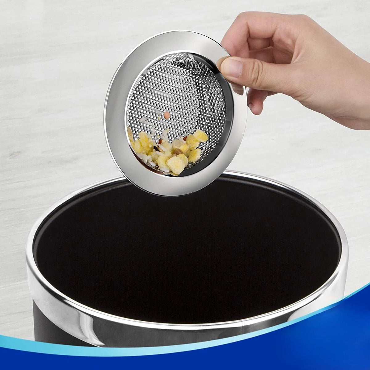 Kitchen Sink Strainer, Stainless Steel Sink Drain Strainer, Dishwasher Safe, Pack of 3