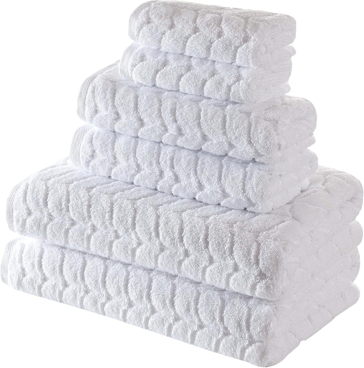 Bagno Milano 6-Pc Turkish Cotton Towel Set – Ultra-Soft & Quick Dry