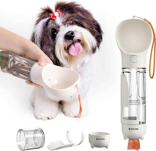 PUPIHUM Dog Travel Water Bottle and Food
