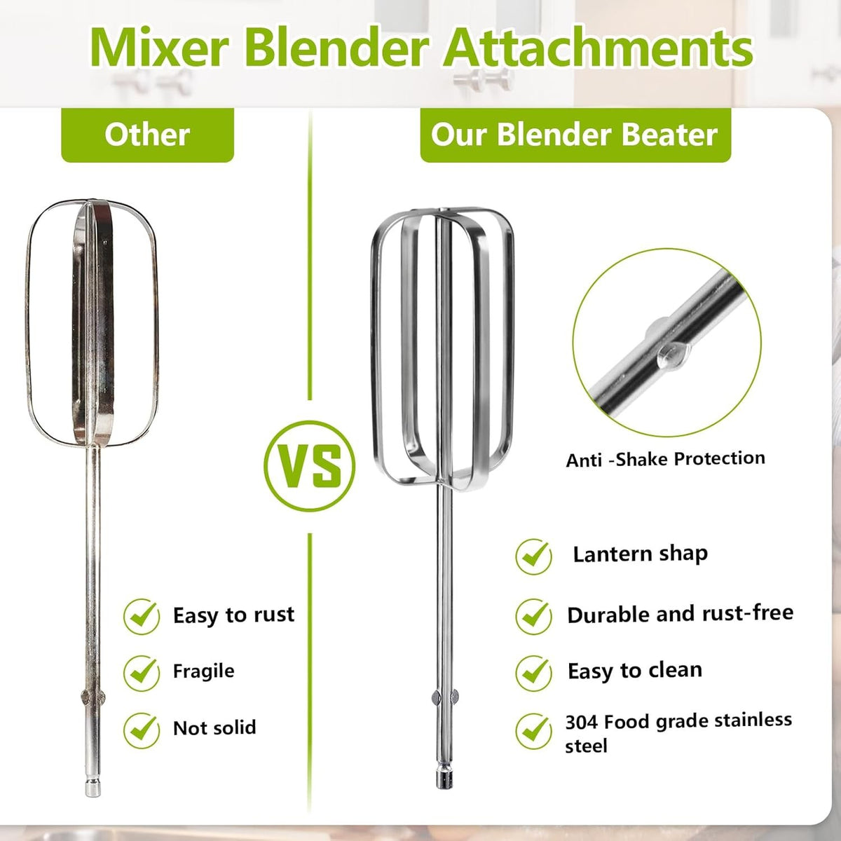 Alocs Hand Mixer Beaters Blender Attachments