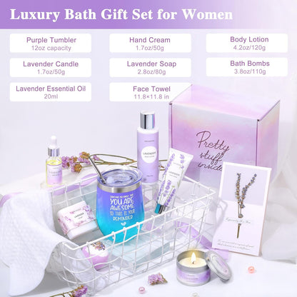 Birthday Gifts for Women – Self Care & Get Well Soon Spa Gift Basket