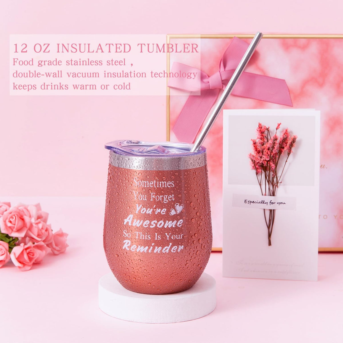 Gifts for Women – Pink Gift Box & Self Care Basket for Her