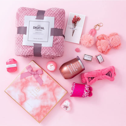 Gifts for Women – Pink Gift Box & Self Care Basket for Her