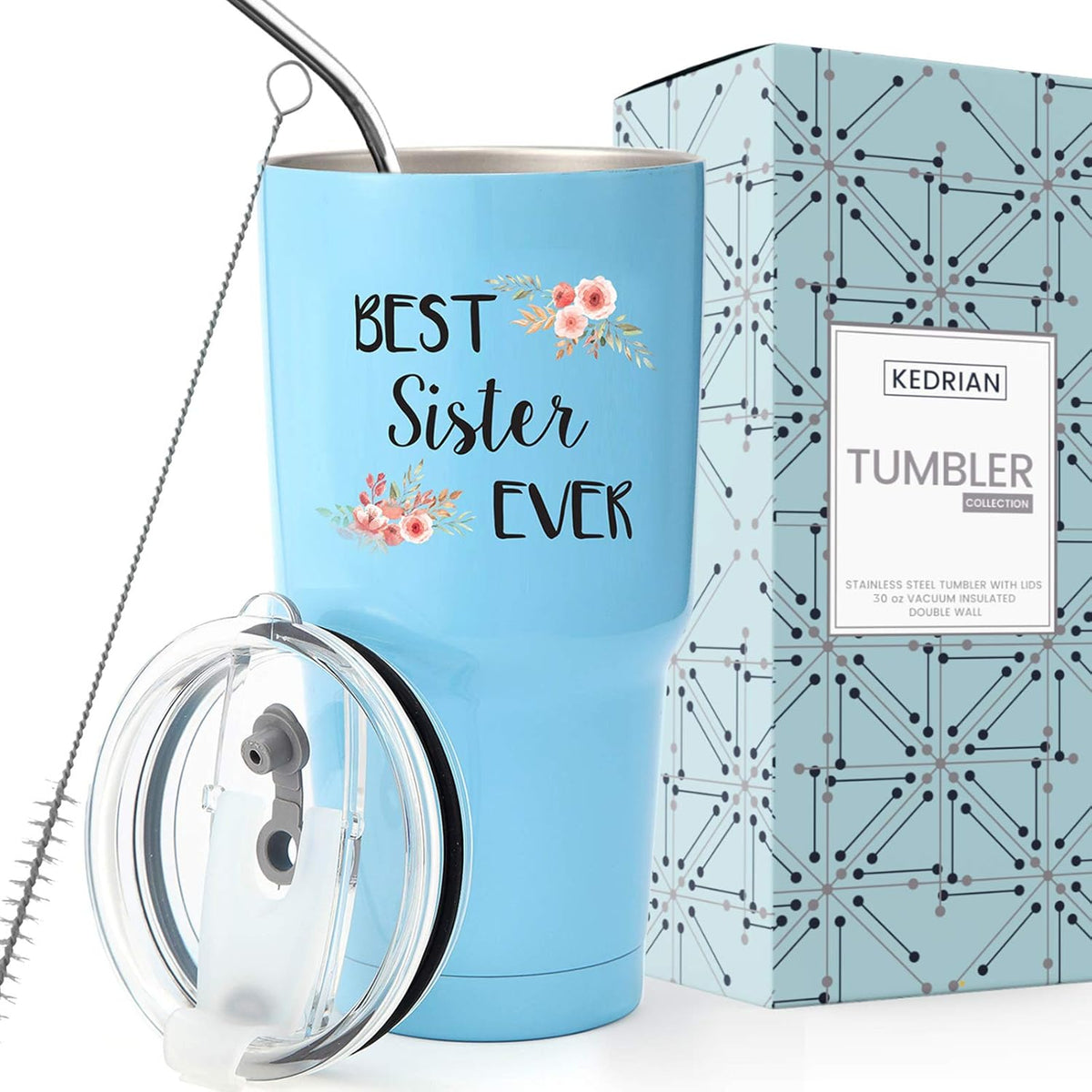 KEDRIAN Sister Tumbler 30oz – Meaningful Gifts for Sister from Sister